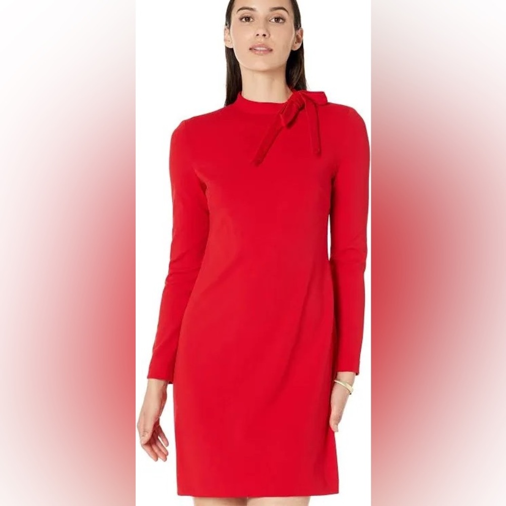 Calvin Klein Red Bow-Tie Dress